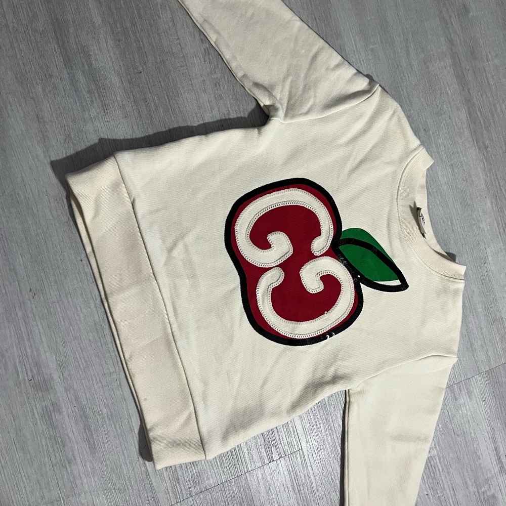 Gucci Cream Sweatshirt with Cherry Design